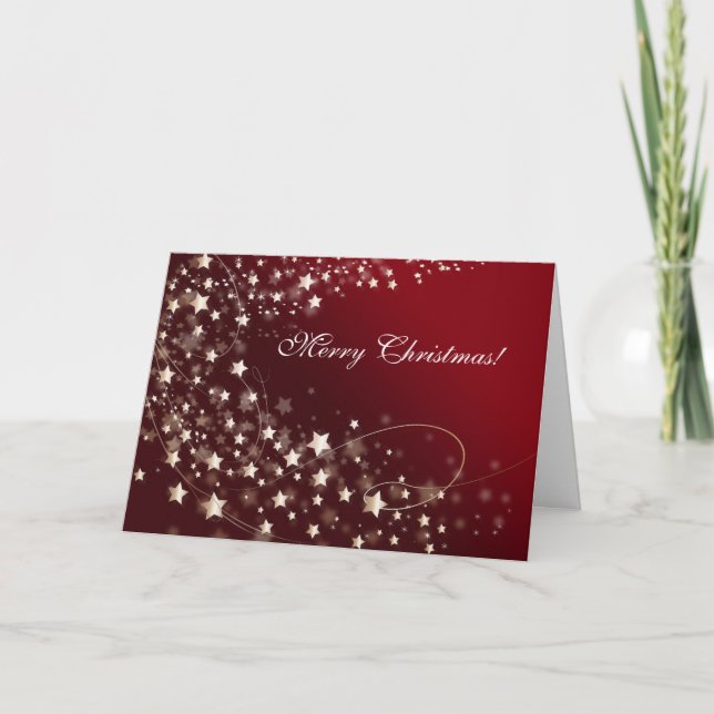 Elegant Add Your Message Corporate Christmas Card (Front)