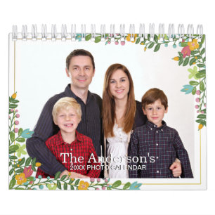 Elegant Add Your Own Photo 2-Page 2025 Calendar