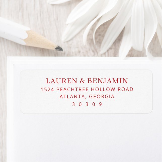 Elegant Address Label Design Return Address Label (Insitu)