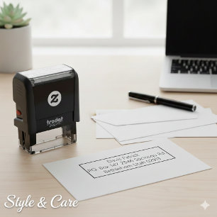 Elegant Address Stamp for Invitations or Envelopes