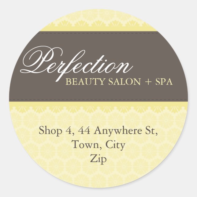 ELEGANT ADDRESS STICKER SEAL :: perfection 4A (Front)