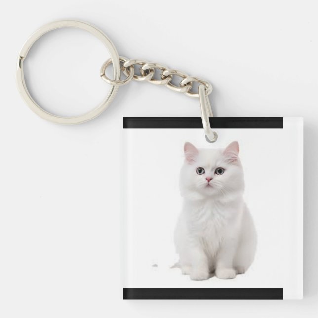  Elegant & Adorable Feline Accessory Key Ring (Front)