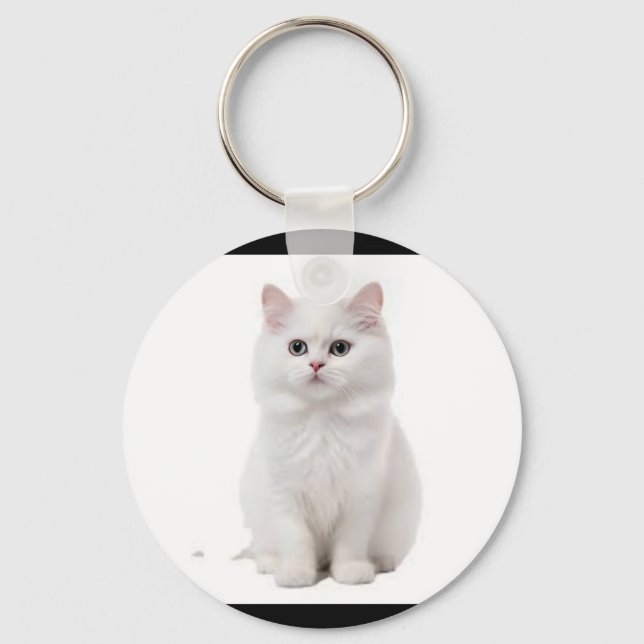  Elegant & Adorable Feline Accessory Key Ring (Front)
