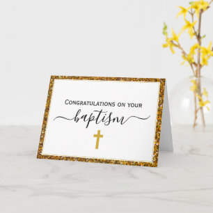 Elegant ADULT BAPTISM Card