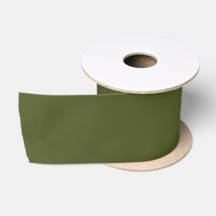 Elegant Aesthetic Army Green Satin Ribbon 3" Wide