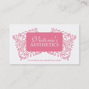 Elegant Aesthetician Business Card