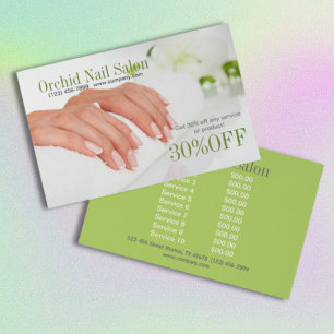 Elegant Aesthetician SPA Nail Salon Price Lists  Flyer
