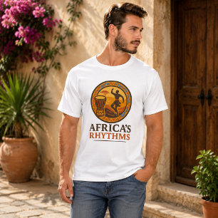 Elegant Africa Rhythms Tribal Drum Dance T-Shirt