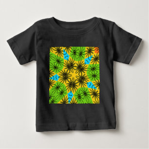 Elegant African-Inspired Spider Traditional Motif  Baby T-Shirt