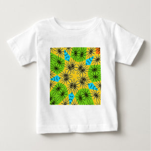 Elegant African-Inspired Spider Traditional Motif  Baby T-Shirt