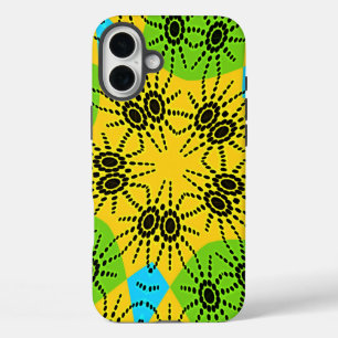 Elegant African-Inspired Spider Traditional Motif  iPhone 16 Plus Case