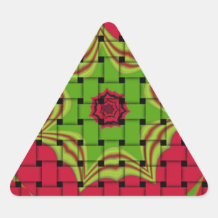 Elegant African Lovely Woven vector print pattern  Triangle Sticker