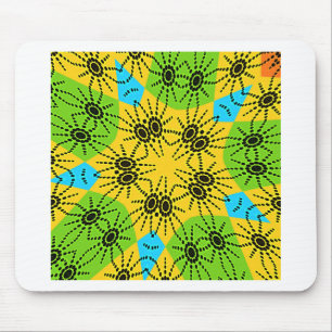 Elegant African Spider Motif vector art print! Mouse Pad