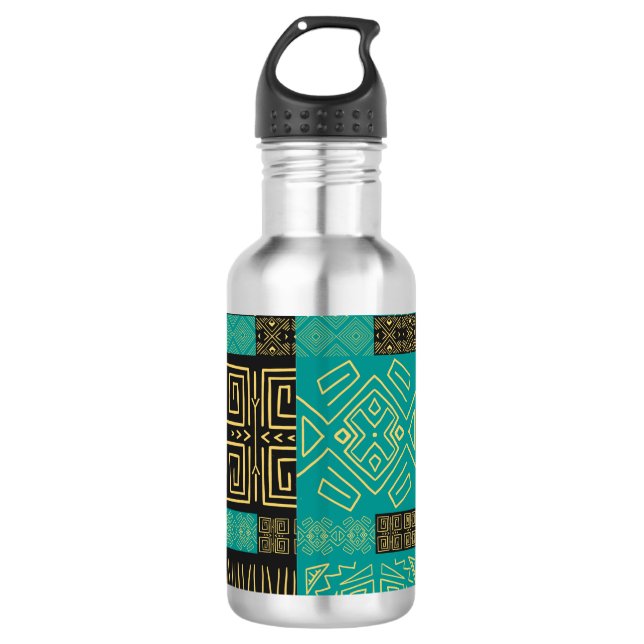 Elegant African Tribal Geometric Pattern  710 Ml Water Bottle (Front)