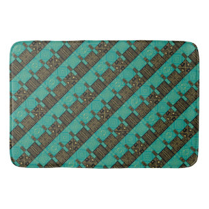 Elegant African Tribal Geometric Pattern   Bath Mat