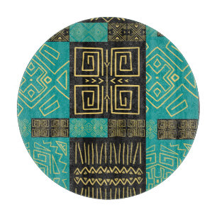 Elegant African Tribal Geometric Pattern  Cutting Board