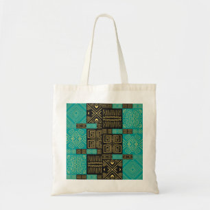 Elegant African Tribal Geometric Pattern  Tote Bag