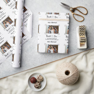 Elegant African Wedding Thanksgiving To Bridesmaid Wrapping Paper