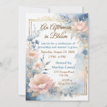 Elegant Afternoon in Bloom Floral Garden Luncheon