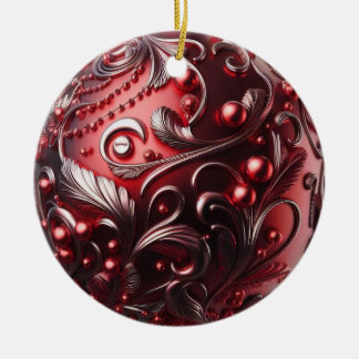 Elegant ai art ceramic ornament