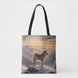Elegant Akita Shoulder Tote Bag