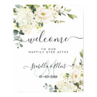 Elegant Alabaster Roses Hydrangea Welcome