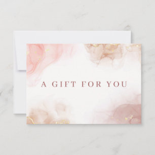 Elegant Alcohol Ink Certificate Gift Card