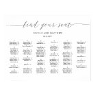 Elegant Alphabetical Wedding Seating Chart