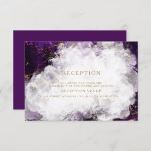 Elegant Amethyst Crystal Geode Invitation
