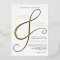 Elegant Ampersand Gold Foil Modern Wedding