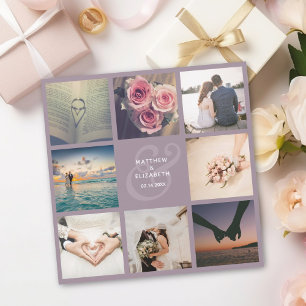 Elegant Ampersand Photo Collage Wedding Thank You