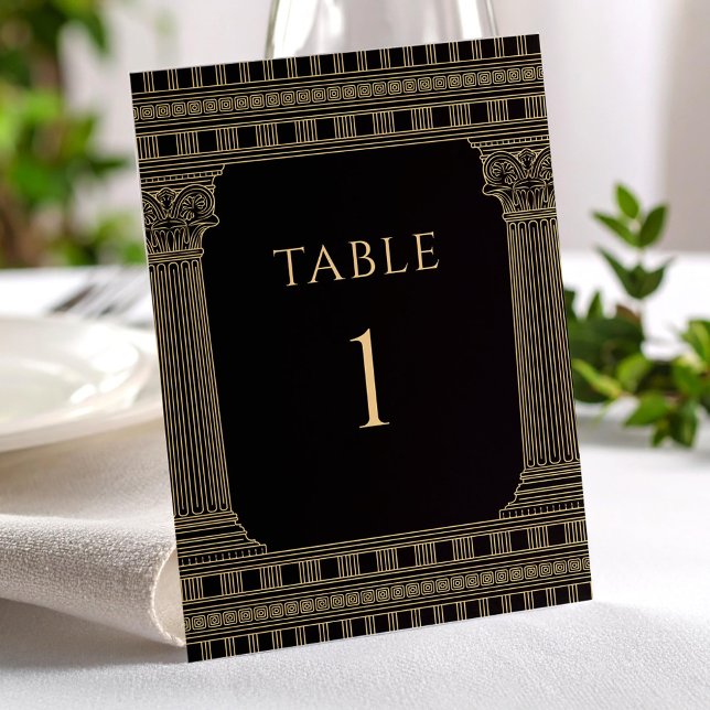 Elegant Ancient Greece Party Table Numbers (Creator Uploaded)