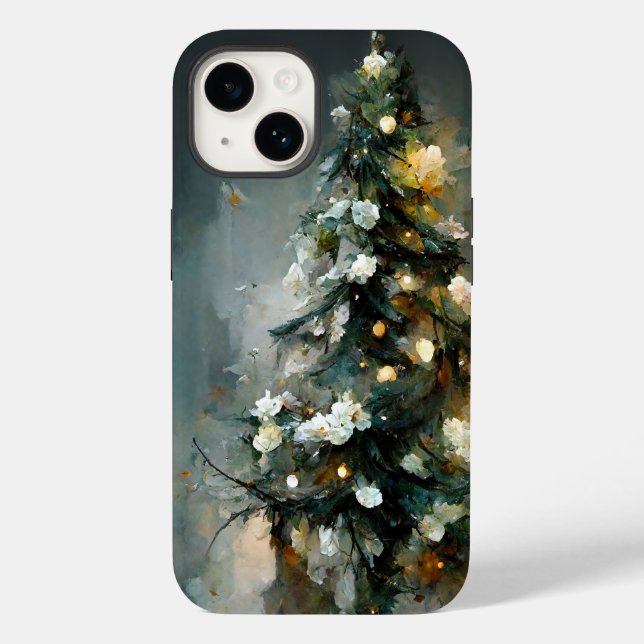 Elegant and Artistic Christmas Tree Case-Mate iPhone Case (Back)