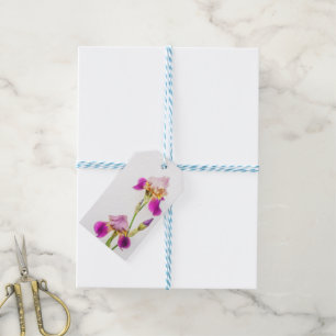 Elegant and Botanical Iris Flower  Gift Tags