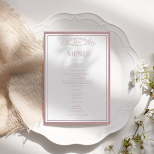 Elegant And Chic couple shower Bridal Shower Menu