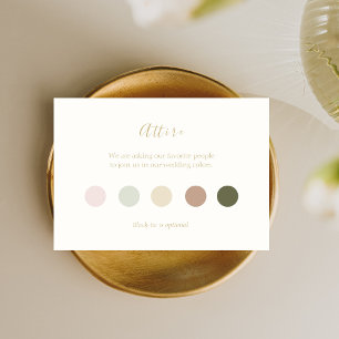 Elegant and Chic Pastels Attire Card