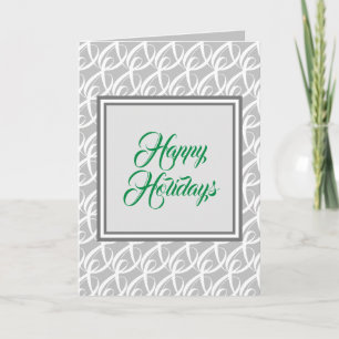 Elegant and Classic "Happy Holidays" Christmas Card