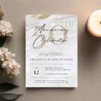 Elegant and classic pearl texture 50th anniversary