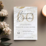 Elegant and classic pearl texture 60th anniversary invitation<br><div class="desc">Invite guests to your wedding anniversary with this simple and classy customizable anniversary invitation. This invitation is perfect for any season. For more advanced customisation of this design,  e.g. changing layout,  font or text size please click the "CUSTOMIZE" button above. Please contact me for any questions!</div>