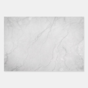 Elegant and Classic White Marble Wrapping Paper Sheet