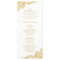 Elegant and Classy Gold Lace Wedding Program