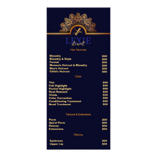 Elegant and Classy Hair Stylist  Rack Card