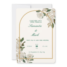Elegant and Customisable Wedding Invitation Card