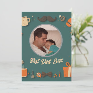 Elegant and Cute Father’s Day Greeting Card