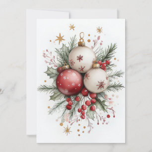 Elegant and festive Holiday Greeting Card