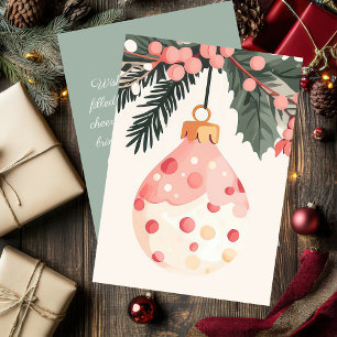 Elegant and festive Holiday Greeting Card