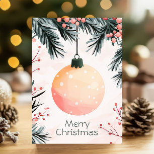 Elegant and festive Holiday Greeting Card