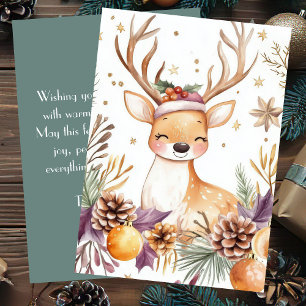 Elegant and festive Holiday Greeting Card