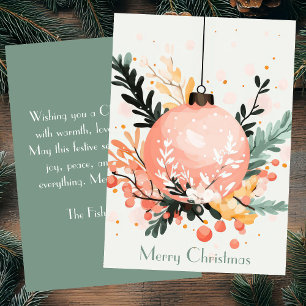 Elegant and festive Holiday Greeting Card