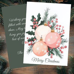 Elegant and festive Holiday Greeting Card